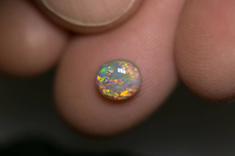 1.03 ct dark opal 7x6x3.5mm - Image 5