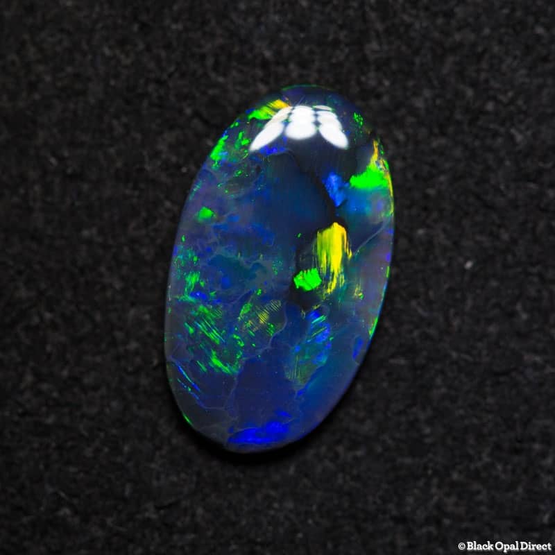 1.03 ct gem black opal 11x6.5x2mm - Image 2