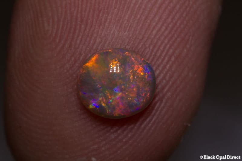 1.03 ct semi black opal 7x6x3.5mm - Image 3