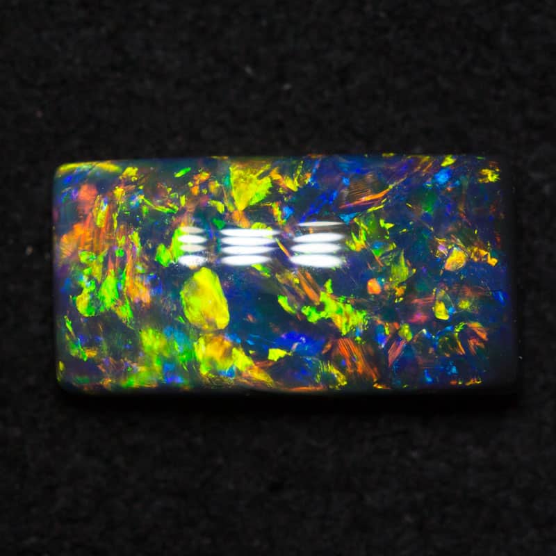 1.04 ct gem black opal 9x5x2.5mm - Image 2