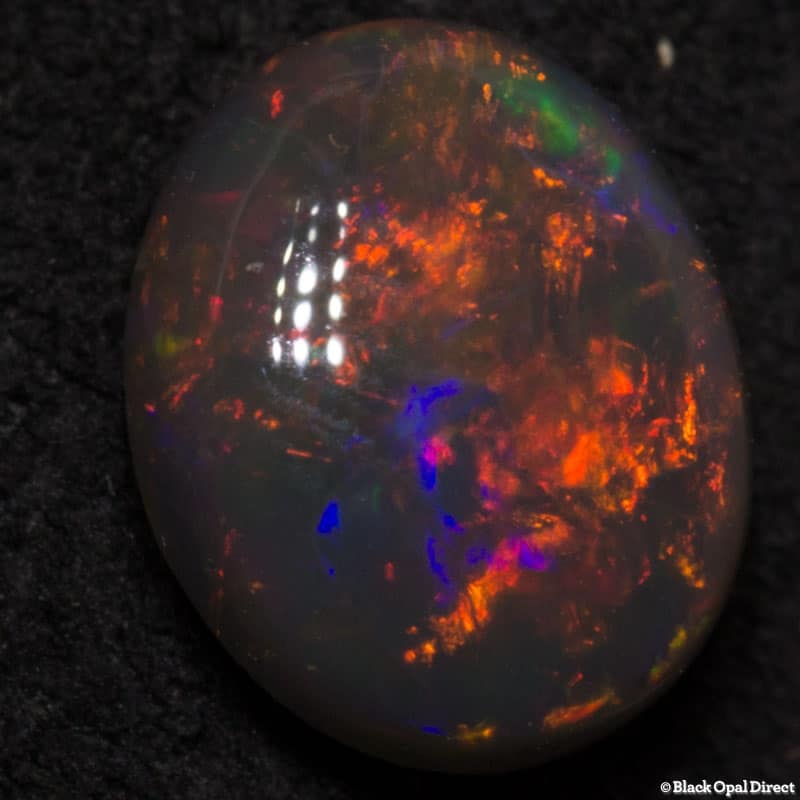 1.05 ct black opal 8x6x3mm - Image 3