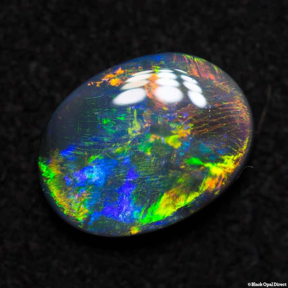 1.05 ct gem black opal 8x6x2.5mm - Image 2