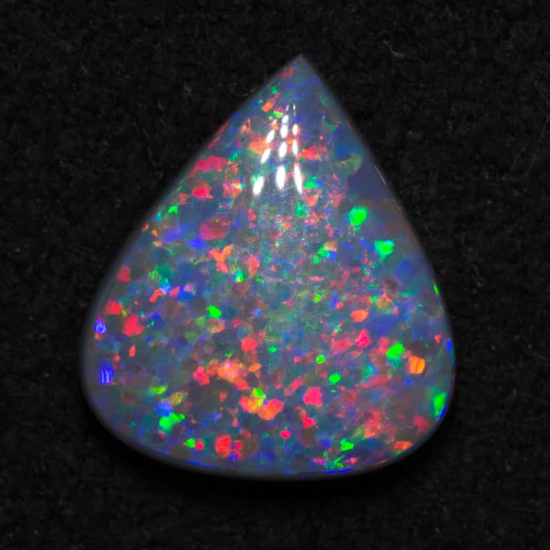 1.05 ct gem black opal 9x7.5x2.5mm - Image 2