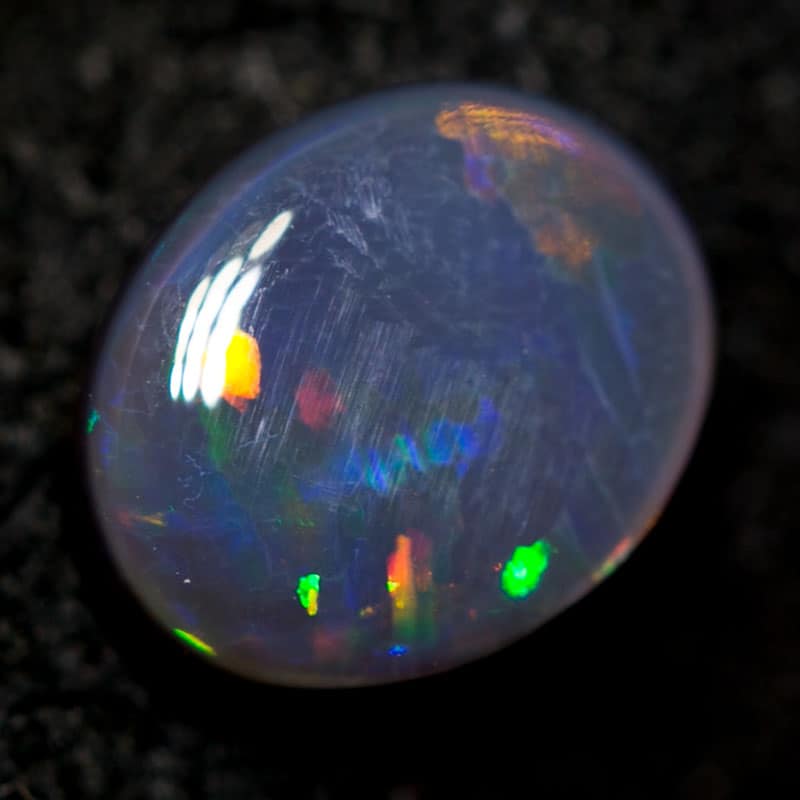 1.05ct black opal 8x6x3mm - Image 3