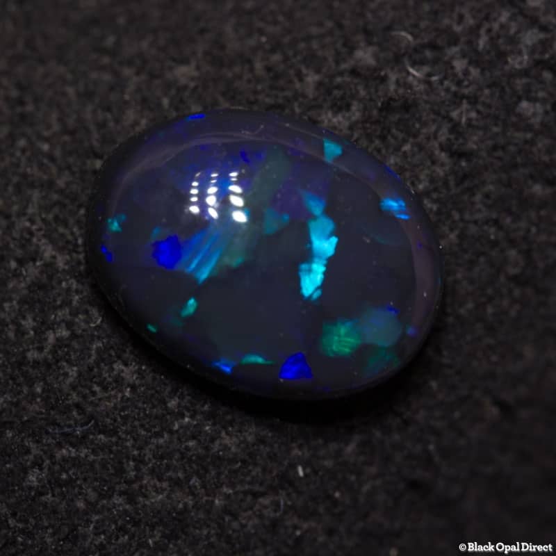 1.06 ct black opal 8x6x3mm - Image 3