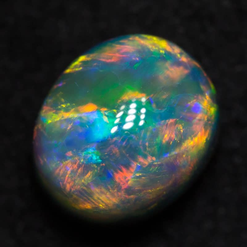 1.06 ct gem black opal 6x5x5mm - Image 2