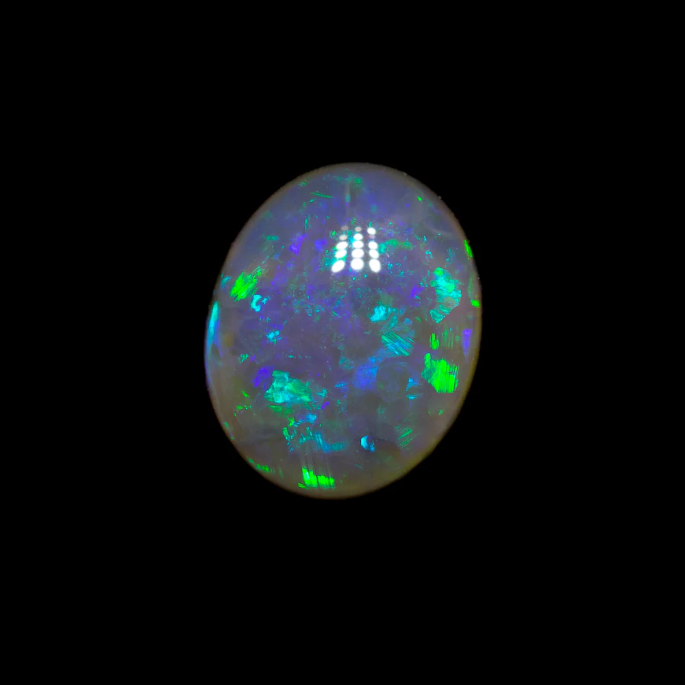 1.07 ct black crystal opal 7.5x6.1x3.6mm - Image 2