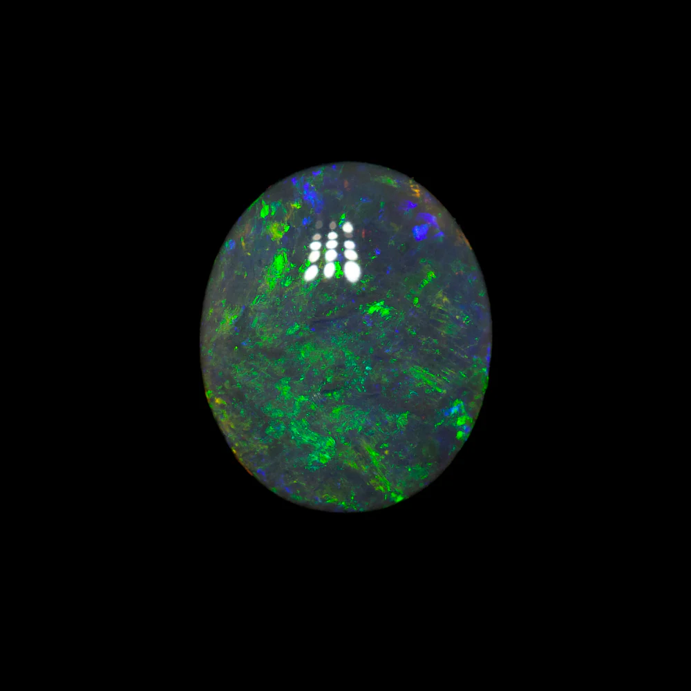 1.07 ct black opal 8.7x7.3x2.6mm - Image 2