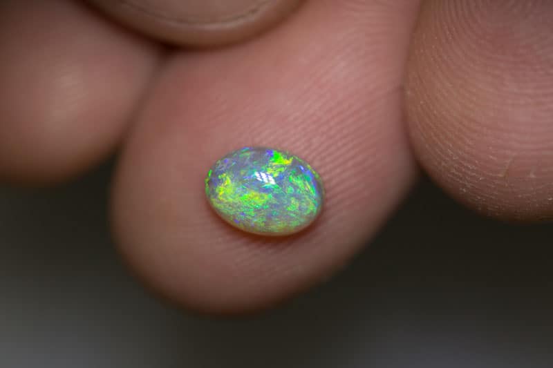 1.07 ct dark opal 8x5.5x3mm - Image 2