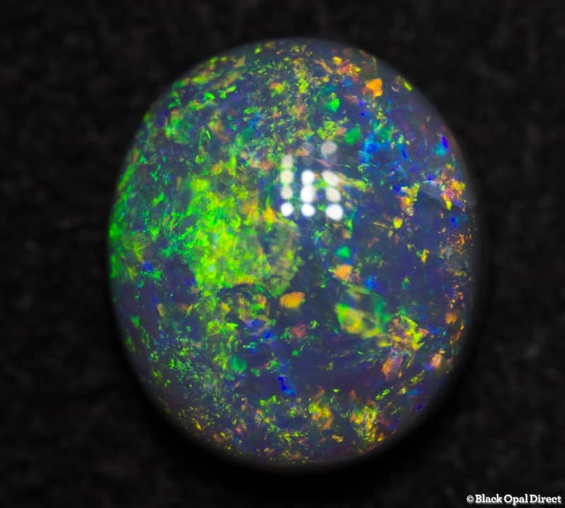 1.07 ct semi black opal 7.5x6.5x3mm - Image 3