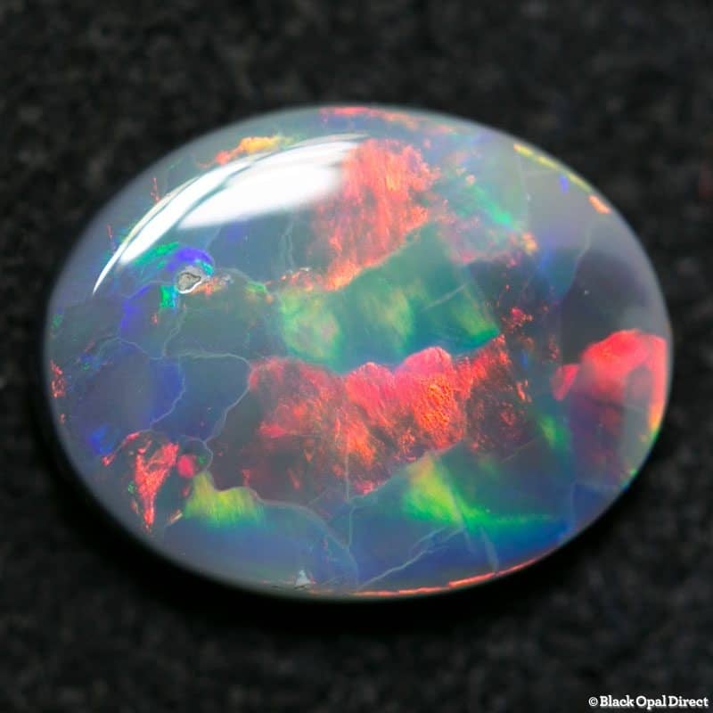 1.07 ct semi black opal 9x7x2mm - Image 3