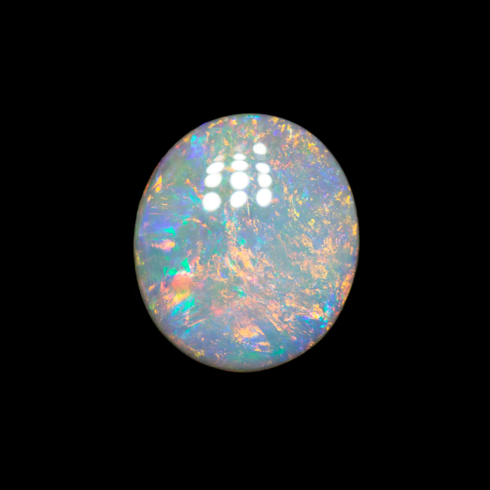 1.07 ct white opal 9.7x8.5x1.9mm - Image 2