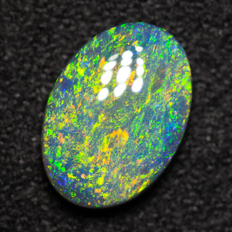 1.08 ct black opal 9x6.5x2.9mm - Image 2