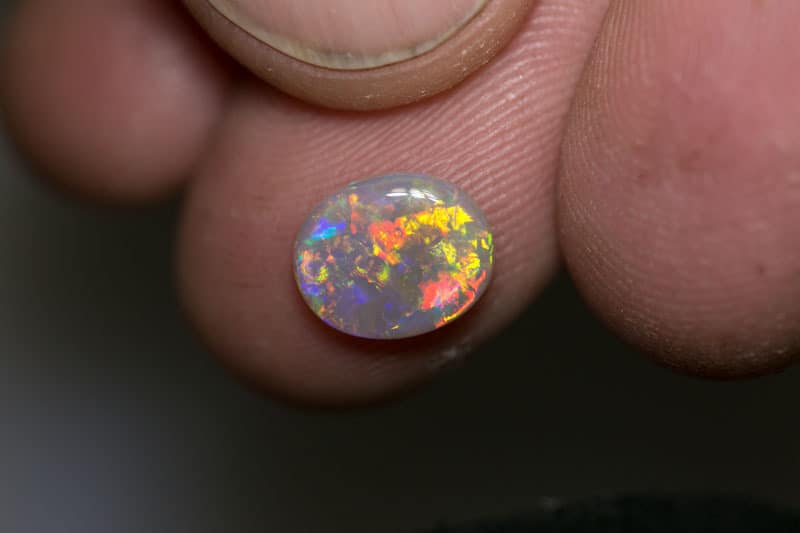 1.08 ct dark opal 9.5x8x2mm - Image 2