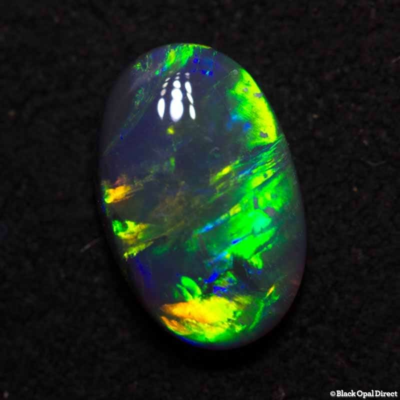 1.08 ct gem black opal 9x6x3mm - Image 3