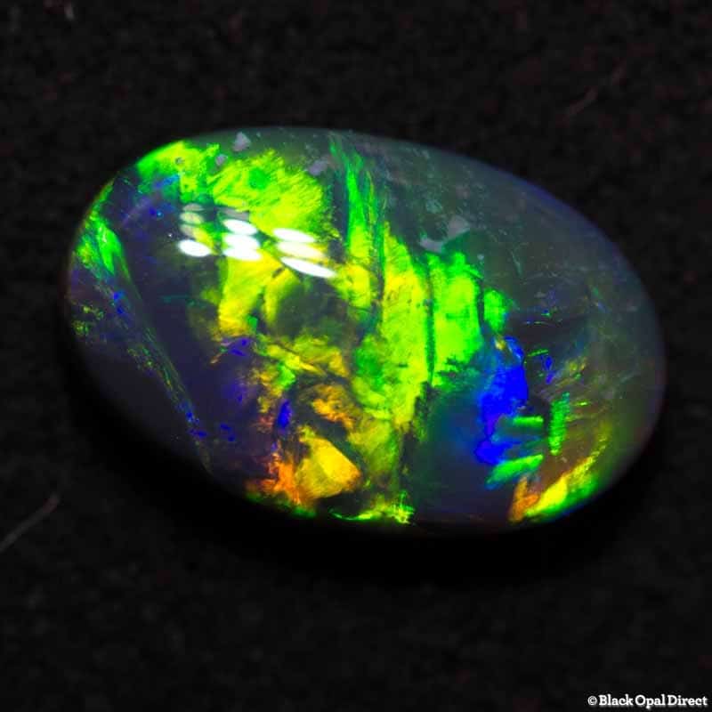 1.08 ct gem black opal 9x6x3mm - Image 4