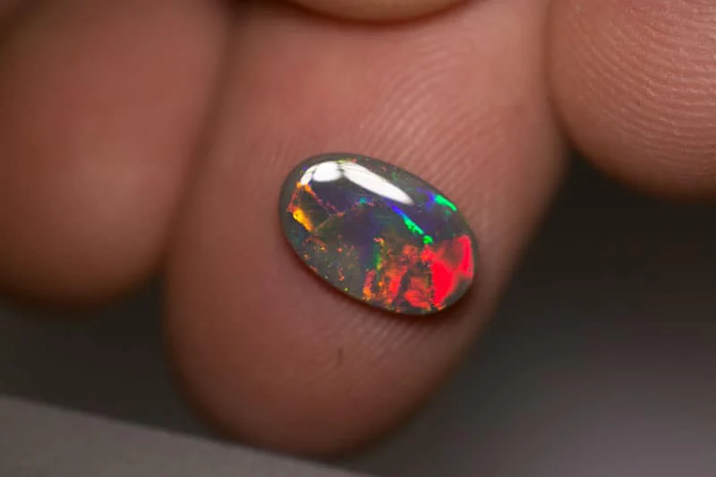 1.09 ct black opal 11x7x2mm - Image 4