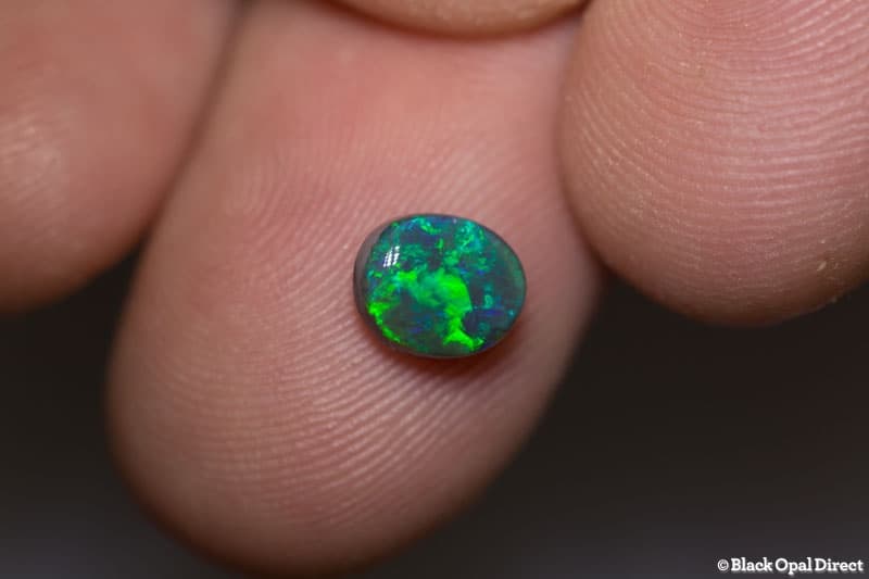 1.09 ct black opal 7x6x3.5mm - Image 2