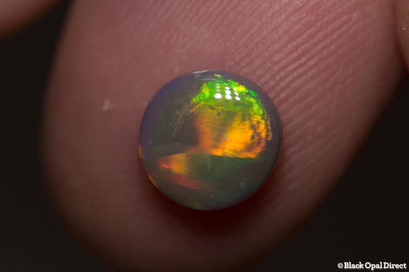 1.09 ct semi black opal 7.7mm round x3mm - Image 2