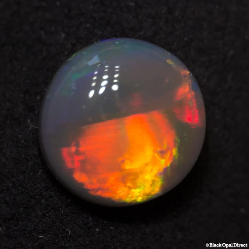 1.09 ct semi black opal 7.7mm round x3mm - Image 3