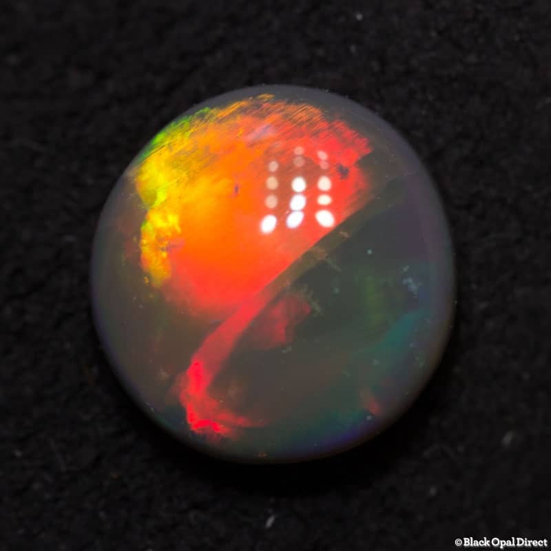 1.09 ct semi black opal 7.7mm round x3mm - Image 4