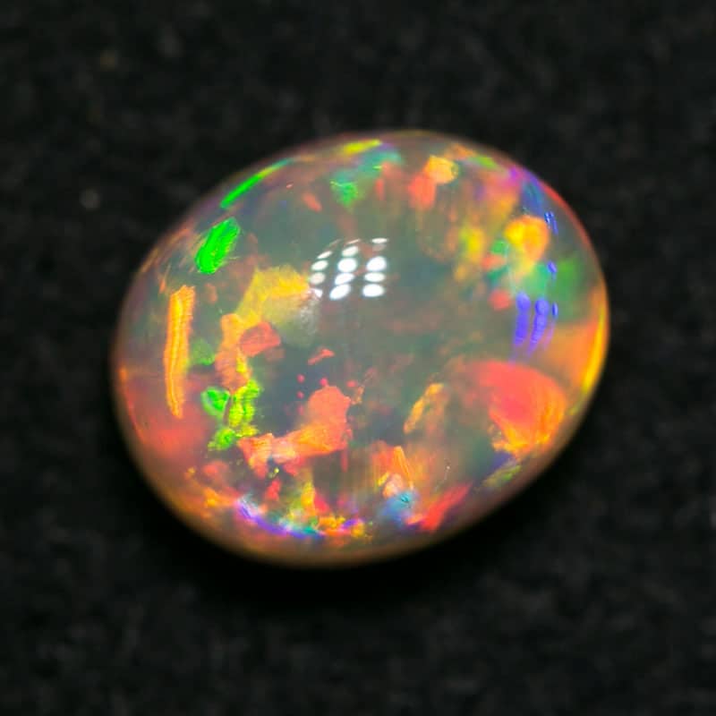 1.09ct gem crystal opal double sided 6.5x5x4.5mm - Image 5