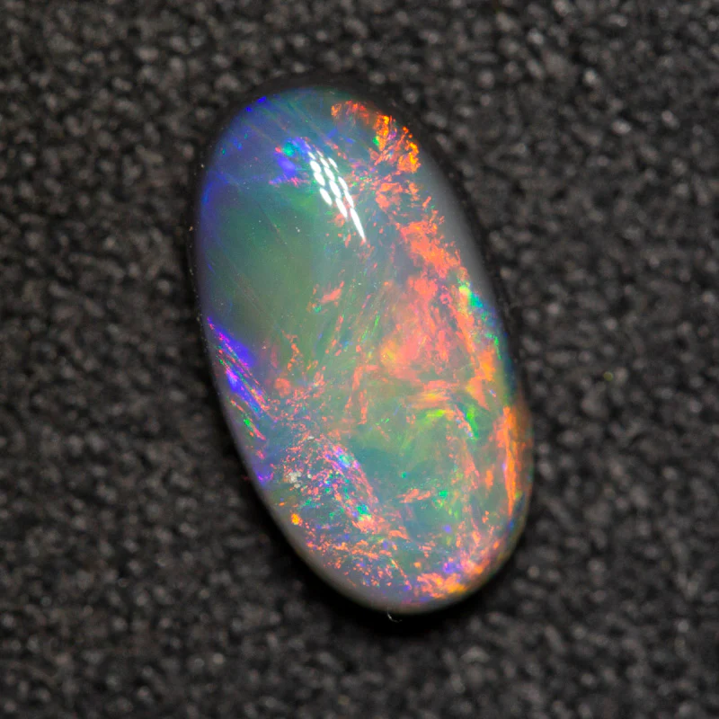 1.10 ct black opal 9.5x5.4x3.4mm - Image 2