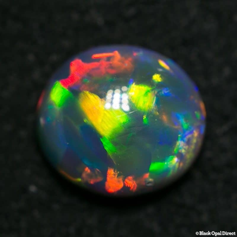 1.10 ct gem black opal 7x6.5x3.5mm - Image 3