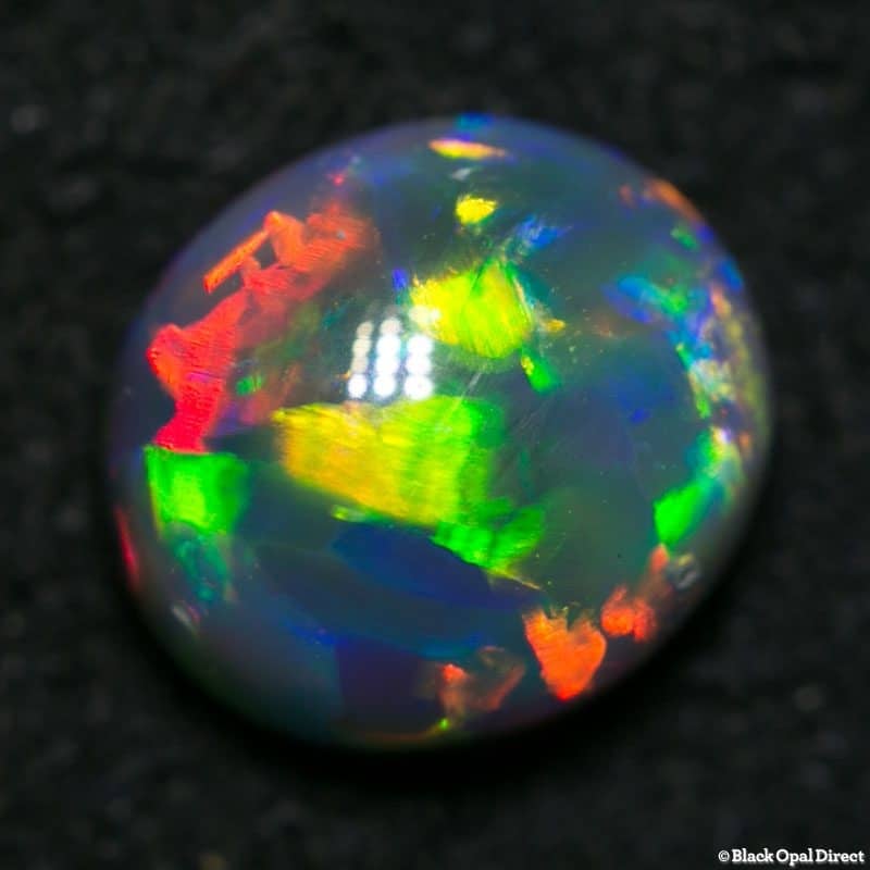 1.10 ct gem black opal 7x6.5x3.5mm - Image 5
