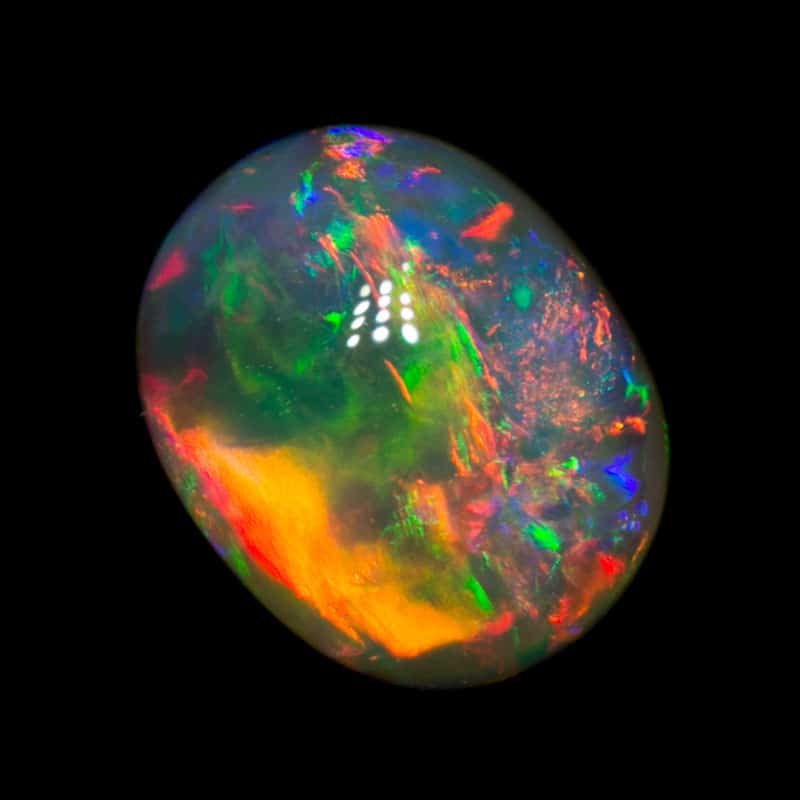 1.10 ct gem crystal opal 7.5x6x3mm - Image 5
