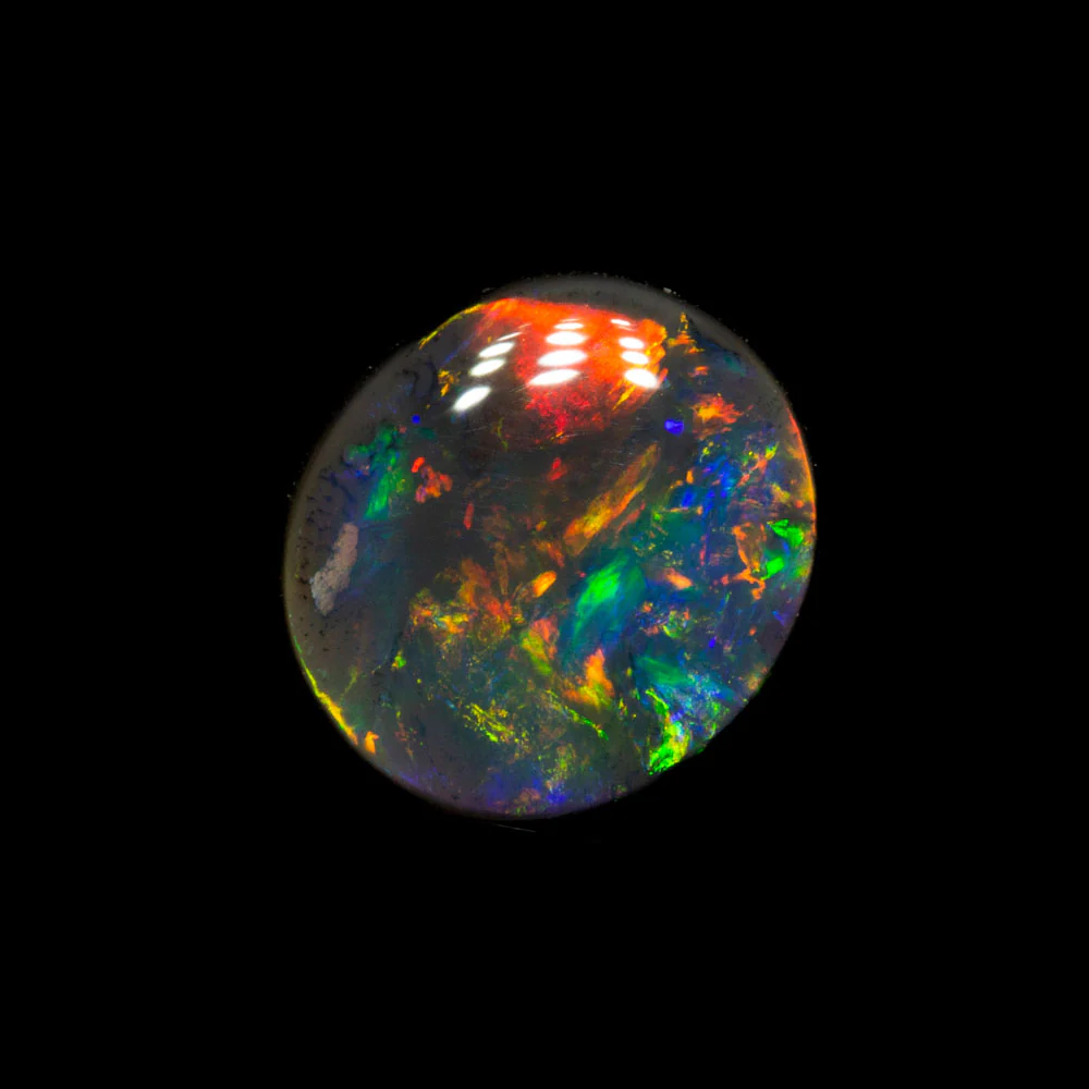 1.11 ct black opal 7.6x6.8x3.1mm - Image 2