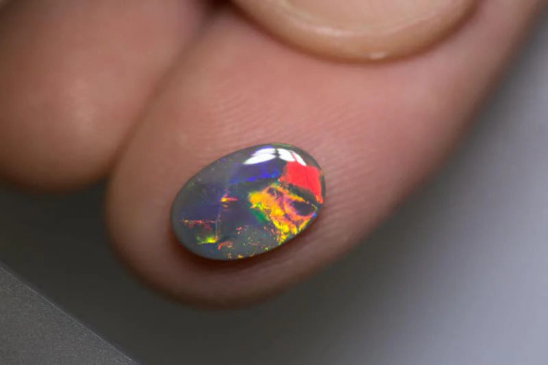 1.11 ct dark opal 11x7x2mm - Image 3