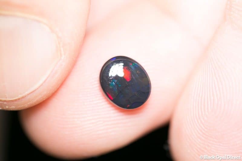 1.12 ct black opal 8x7x2.5mm - Image 2