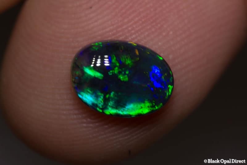 1.12 ct black opal 9x7x3mm - Image 2