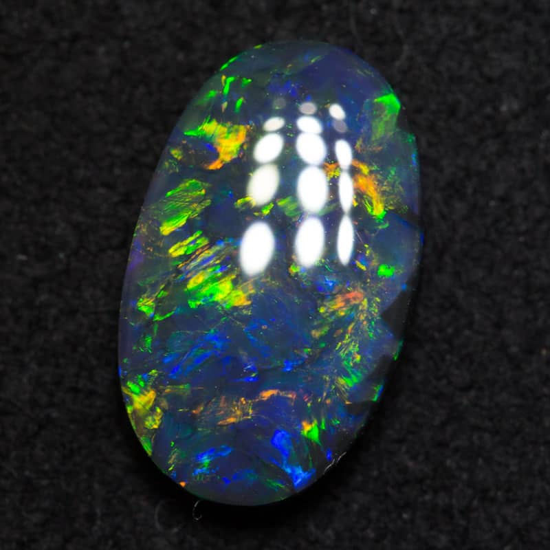 1.12 ct gem black opal 10x6x2.5mm - Image 2