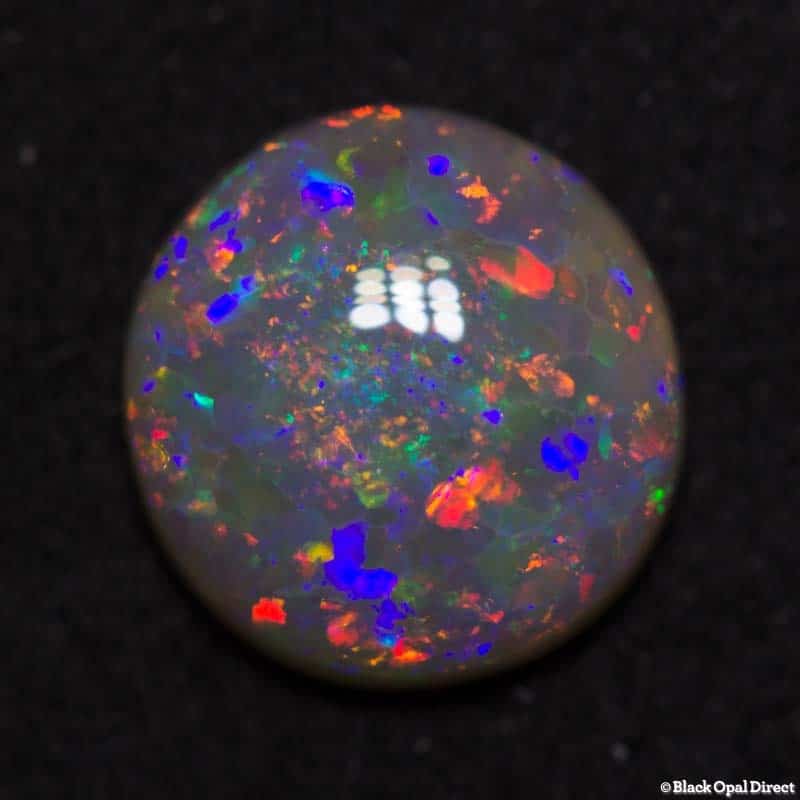 1.12 ct semi black opal 8x7.5x2.5mm - Image 4
