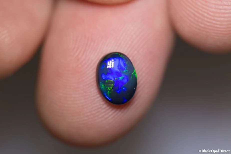 1.13 ct black opal 7x6x3mm - Image 4