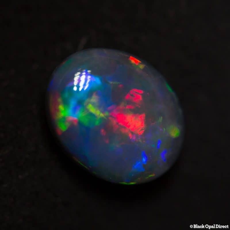 1.13 ct black opal gem 8x6.5x3mm - Image 2