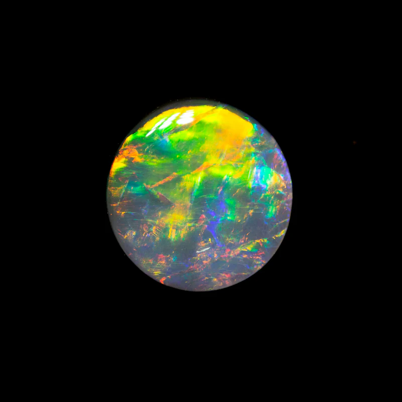 1.13 ct gem black opal 7.3x7.2x3.1mm - Image 2