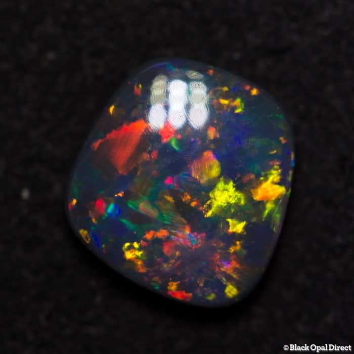 1.13 ct gem black opal 8x7x2.5mm - Image 2