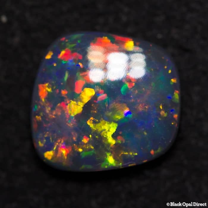1.13 ct gem black opal 8x7x2.5mm - Image 3