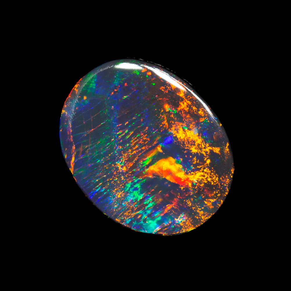 1.13 ct gem black opal 9x7.3x2.5mm - Image 3