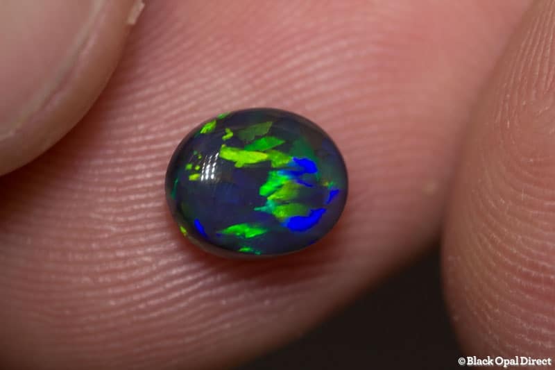 1.14 ct black opal 8x6x3mm - Image 3