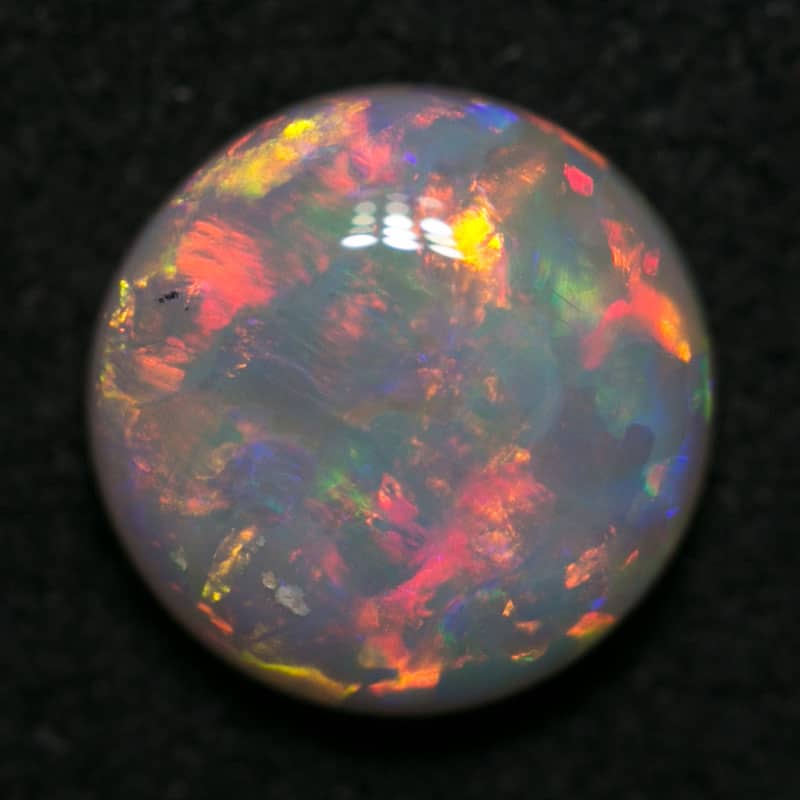 1.14 ct dark opal 7mm round x 3mm - Image 3