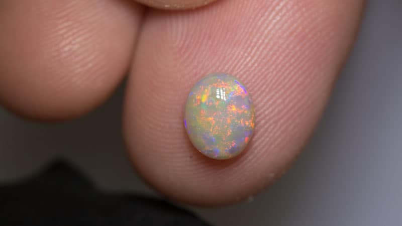 1.14 ct dark opal 8x6x3mm - Image 3