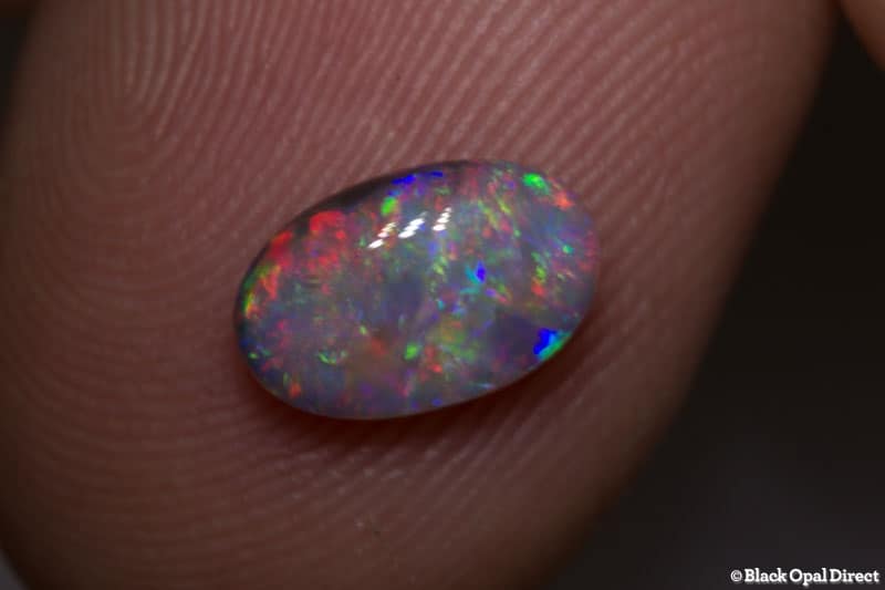 1.14 ct semi black opal 9x6x3mm - Image 2