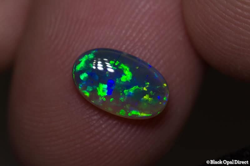1.15 ct black opal gem 9x6x3mm - Image 2
