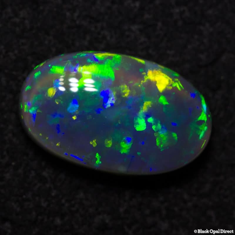1.15 ct black opal gem 9x6x3mm - Image 4