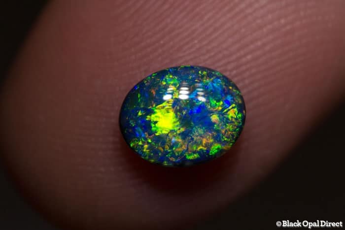 1.15 ct gem black opal 8x6x3mm - Image 2