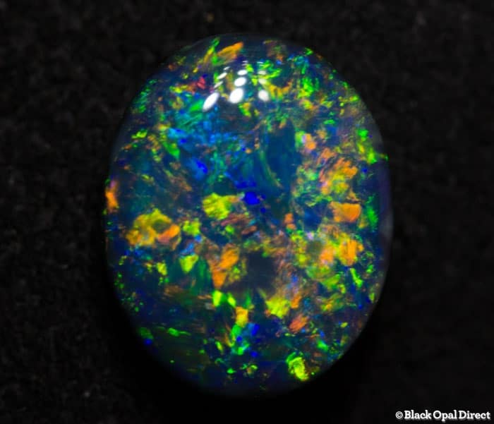 1.15 ct gem black opal 8x6x3mm - Image 3